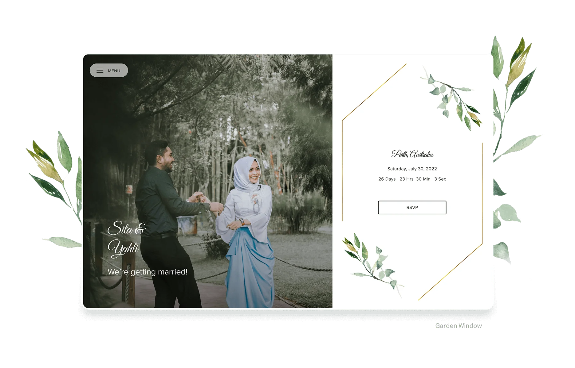 Wedding Website Hero Image